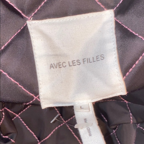 Avec Les Filles black midi puffer coat - Picture 4 of 5